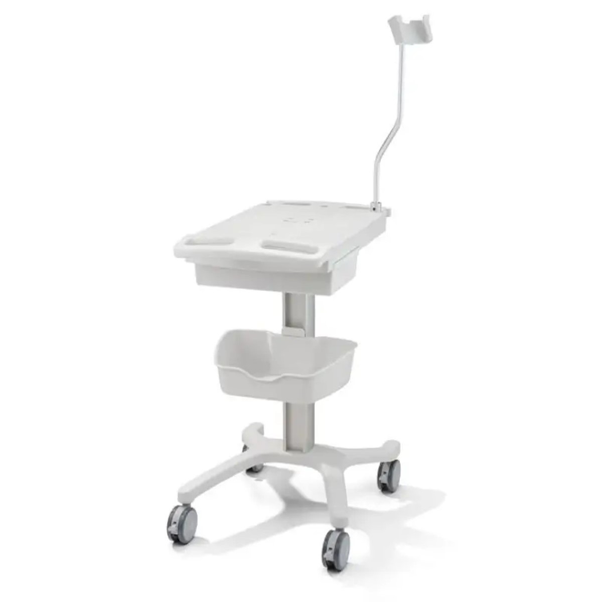 Cart ECG Resting Mobile Cart w/ Drawer, Work Surface 22'x16', 4 Swivel Casters w/Brakes, Accessory Bin and Drawer, Holster for WAM™ or AM™12 Acquisition Module, f/Eli 280, 380 ECG (1/EA) by Hillrom/Welch Allyn  ID 9911-024-60